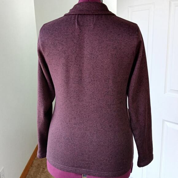 Sonoma The Supersoft Sweater Fleece S colorblock sweatshirt quarter snap pockets - Picture 4 of 16
